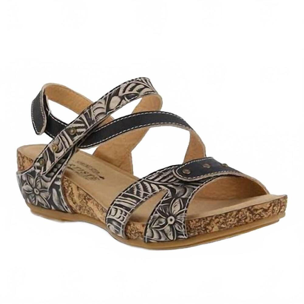 NEW SPRING STEP SHOES women's quilana sandal in black
